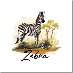 Happy Zebra Posters and Art